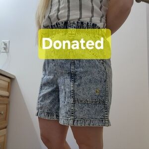 Vintage Cherokee acid wash shorts